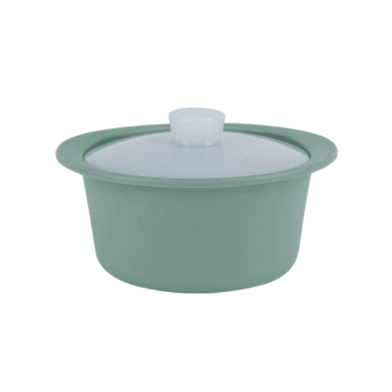 SLYNSHome Microwave Cooking Pot With Lid, Multi Purpose Food Steaming Bowl For Rice Noodles Soup,Green Portable Food Cooker Container For Kitchen Daily Use