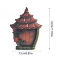 thumbnail image 1 of SLYNSHome Mini Fairy Door With Red Tile Roof Decoration Wooden Elf Gate For Fairy Garden Yard Patio Decor, 1 of 6