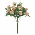 thumbnail image 1 of SLYNSHome Mini Rose Artificial Flowers Bouquets,Fake Silk Bouquet for Centerpiece Table Wedding Party Home Crafts Decor - Champagne, 1 of 3