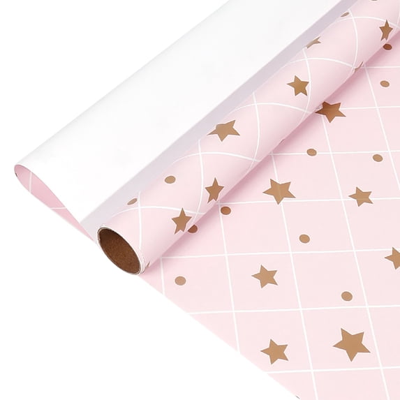 SLYNSHome Mothers Day Wrapping Paper Roll for Gift Wrapping Bouquet Flower Art Packaging Birthday Gift Decor
