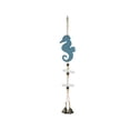 thumbnail image 1 of SLYNSHome Nautical Wooden Sea Creature Hanging Ornament, Handmade Coastal Wall Hanger With Metal Bells, Beach House Decor For Bathroom Balcony Indoor Home Decoration, 1 of 6