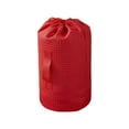thumbnail image 1 of SLYNSHome Non Woven Fabric Drawstring Storage Bag Round Bottom Cylindrical Durable Space Saving Eco Friendly Organizer - Red, 1 of 7