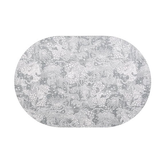 SLYNSHome Oval Shaped Thermal Insulation Pad, Heat-Resistant Tabletop Protector Mat, Non-Slip Grease-Proof Dining Placemat for Kitchen and Home Use,17.5*12 inch