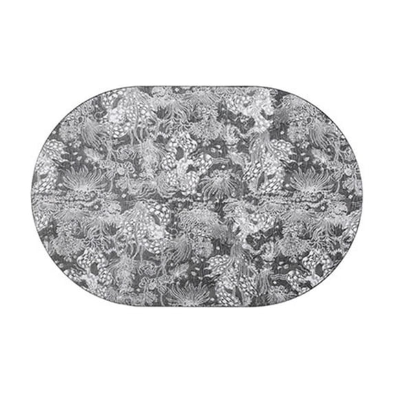 SLYNSHome Oval Shaped Thermal Insulation Pad, Heat-Resistant Tabletop Protector Mat, Non-Slip Grease-Proof Dining Placemat for Kitchen and Home Use,17.5*12 inch