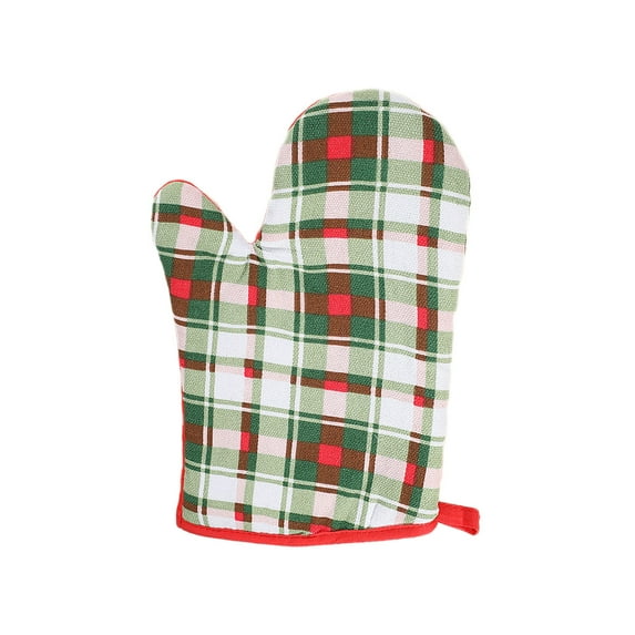 SLYNSHome Oven Mitts Kitchen Gadget Heat Resistant Soft Baking Gloves Grip Oven Gloves for Kitchen Cooking Baking BBQ - Green