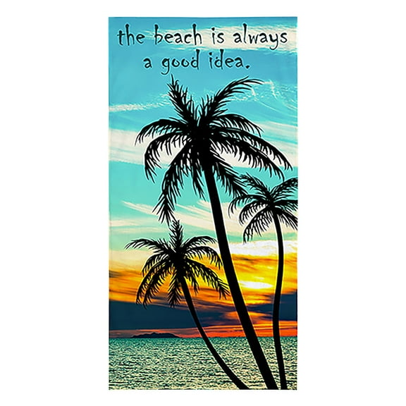 SLYNSHome Oversized Beach Towels - 27.6x59 inch - Quick Dry - Super Absorbent - Sand Free - Microfiber Lightweight Towel for Travel Pool Yoga Gym Sports Vacation Essential