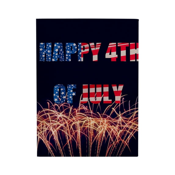 SLYNSHome Patriotic Garden Flag 4th of July Double Sided Red White Blue Yard Flags Independence Day Memorial Day Veteran's Day Farmhouse Holiday Outside Decor