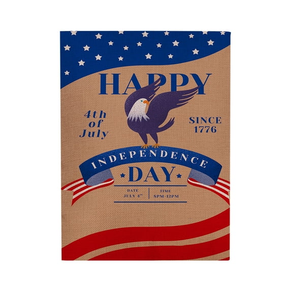 SLYNSHome Patriotic Garden Flag 4th of July Double Sided Red White Blue Yard Flags Independence Day Memorial Day Veteran's Day Farmhouse Holiday Outside Decor