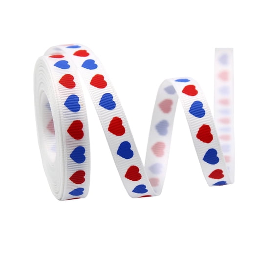 SLYNSHome Patriotic Ribbons 4th of July Satin Ribbons Red White Blue Independence Day Craft Ribbon for Gift Wrapping 250th Anniversary Party Decorations