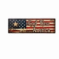 thumbnail image 1 of SLYNSHome Patriotic Sign American Flag God Bless Americ Metal Sign 4th of July Retro Wall Decor Art Iron Plaque for 250th Anniversary Independence Day Home Club Bar Garage, 1 of 7