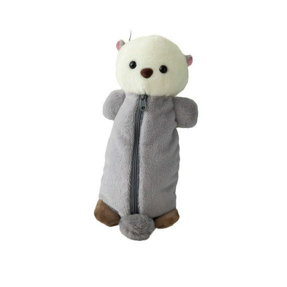 SLYNSHome Pencil Case Big Capacity Pen Holder,Cute Plush Bear Pencil Pouch Box for Office Stationery Organizer
