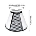 thumbnail image 1 of SLYNSHome Pet Recovery Cone E-Collar for Dogs and Cats,Plastic Elizabeth Protective Collar Prevent Biting and Stop Licking Wound,Neck Girth 17.3x18.9 inch, 1 of 2