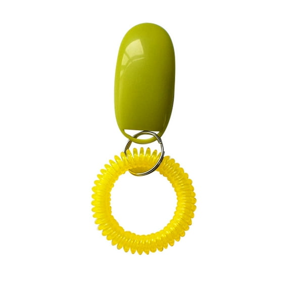 SLYNSHome Pet Training Clicker with Wrist Strap,Durable Lightweight Dog Cat Training Clickers Pet Supplies - Light Green
