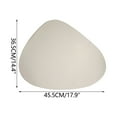 thumbnail image 1 of SLYNSHome Placemat Kitchen Decor Droplet Shaped Place Mat Beige Waterproof Faux Leather Placemats Non-Slip Washable Table Mats for Dining Table, 1 of 6