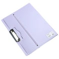 thumbnail image 1 of SLYNSHome Plastic Clipboard Folder,A3 9.5x12.4 inch Foldable Binder Clipboards with Pen Holder File Cover Work Folder Clipboards Office Supplies - Purple, 1 of 7