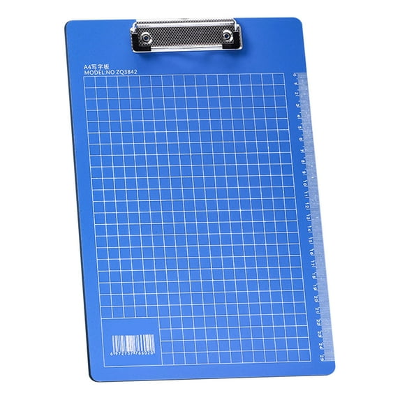 SLYNSHome Plastic Clipboards Multiple Colors Clip Boards with Low Profile Metal Clip,Hangable Low Profile Clipboard, Standard Letter Size for Teacher,Doctor, Nurse,Office Clerk - A4