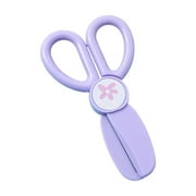 SLYNSHome Plastic Safe Scissor,Training Scissors Safety Scissors for Art Craft Office Supplies - Purple