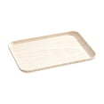 thumbnail image 1 of SLYNSHome Plastic Serving Tray,Imitation Wood Grain Non-Slip Rectangular Storage Platter for Fruit and Snacks, Lightweight Food Dish for Dining Table and Kitchen Organizer,M, 1 of 8