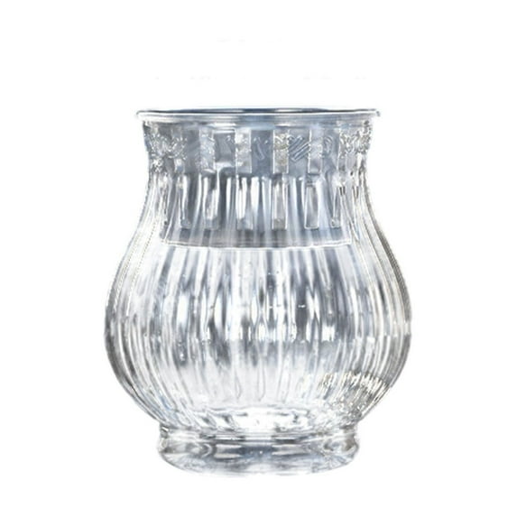 SLYNSHome Plastic Small Vases for Centerpieces Decor,Mini Transparent Bud Flowers Vase for Wedding Home Office