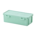 thumbnail image 1 of SLYNSHome Plastic Storage Box With Lid, Large Capacity Desktop Organizer Case,Mint Green Portable Container For Pens Markers And Small Desk Accessories, 1 of 6