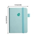 thumbnail image 1 of SLYNSHome Pocket Small Notebook Journals for Women Men,Mini Notebooks for Work Travel,3.8x5.7 inch Small Pocket Notepad Little Cute Notebook for Note Taking - Green, 1 of 7