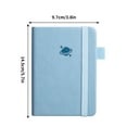 thumbnail image 1 of SLYNSHome Pocket Small Notebook Journals for Women Men,Mini Notebooks for Work Travel,3.8x5.7 inch Small Pocket Notepad Little Cute Notebook for Note Taking - Light Blue, 1 of 7