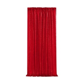 SLYNSHome Red Sequin Backdrop Curtain Panels Sheer Red Curtains Backdrop Photo Backdrop Curtains for Wedding Birthday Party Background Drapes