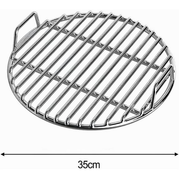 SLYNSHome Round Cooking Grate for Fire Pit,Stainless Steel Roasting Baking Steaming Cooling Rack Cooking Grid Grill Fits - 13.78 Inch