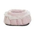 thumbnail image 1 of SLYNSHome Round Pet Bed for Dog Cat,Nest Dog Beds Washable Winter Warm Cozy Cat Cave Bed Anti-Slip Puppy Kitten Bed - Pink, 1 of 7