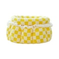 thumbnail image 1 of SLYNSHome Round Pet Bed for Dog Cat,Nest Dog Beds Washable Winter Warm Cozy Cat Cave Bed Anti-Slip Puppy Kitten Bed - Yellow, 1 of 7