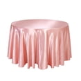 thumbnail image 1 of SLYNSHome Round Satin Tablecloth,Light Pink Premium Silk Like Fabric Table Cover, Wrinkle Resistant Waterproof Table Cloth for Wedding Banquet Party Home Dining Decor, 1 of 6