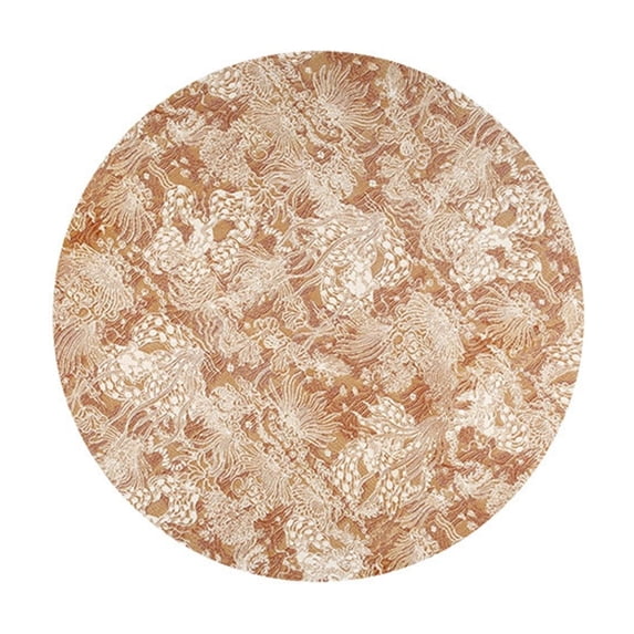 SLYNSHome Round Thermal Insulation Pad, Heat-Resistant Tabletop Protector Mat, Non-Slip Grease-Proof Dining Placemat for Kitchen and Home Use,14.96 inch
