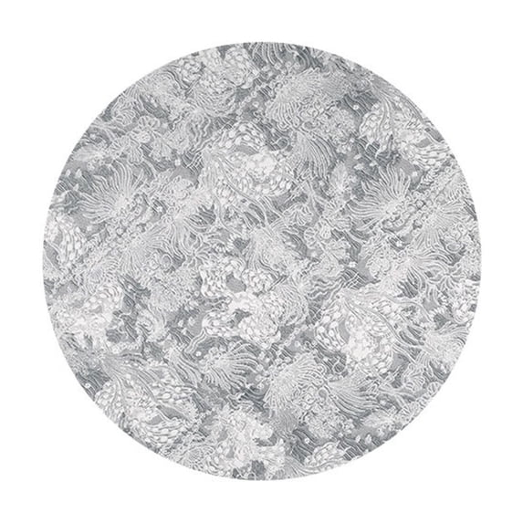 SLYNSHome Round Thermal Insulation Pad, Heat-Resistant Tabletop Protector Mat, Non-Slip Grease-Proof Dining Placemat for Kitchen and Home Use,14.96 inch