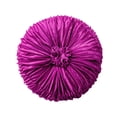 thumbnail image 1 of SLYNSHome Ruched Velvet Round Throw Pillow,Pink Pleated Rosette Center Decorative Cushion, Solid Color Accent Pillow for Sofa Bed Living Room Home Decor, 1 of 6