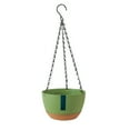 thumbnail image 1 of SLYNSHome Self Watering Hanging Planters Green Indoor Flower Pots,Outdoor Hanging Flowers Basket Plant Hanger with 3 Hooks Drainage Holes for Garden Home, 1 of 7