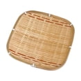 thumbnail image 1 of SLYNSHome Serving Tray Handwoven Bamboo Round Storage Basket, Natural Woven Fruit Bread Snack Holder for Kitchen Table Counter Farmhouse Home Decor, 1 of 6
