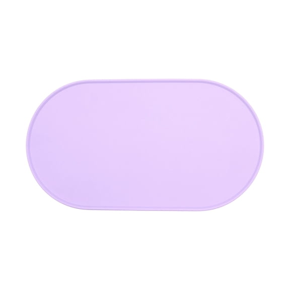 SLYNSHome Silicone Cat & Dog Food Mat for Floors Waterproof,Purple Anti-Slip Dog Bowl Mats for Food and Water,Pet Feeding Mats Pet Placemat - 11.4x21 inch