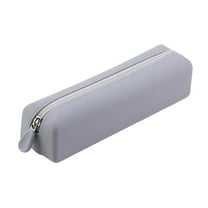 SLYNSHome Silicone Makeup Brush Storage Bag Portable Leakproof Reusable Clear Travel Organizer Case - Gray