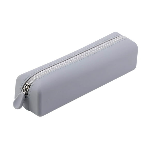 SLYNSHome Silicone Makeup Brush Storage Bag Portable Leakproof Reusable Clear Travel Organizer Case - Gray