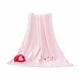 thumbnail image 1 of SLYNSHome Small Christmas Flannel Throw Blanket,Pink Soft Fleece Roll‑Up Blanket With Snowman Santa Reindeer Design For Sofa Bed Holiday Gift, 1 of 6