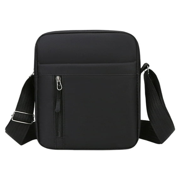 SLYNSHome Small Messenger Bag for Men Women,Casual Shoulder Bag Chest Bag Travel Carry Bag Black Purse