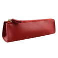 thumbnail image 1 of SLYNSHome Small Pencil Pen Case,PU Pencil Pouch Portable Stationery Bag Mini Cosmetic Organizer Bag Travel Office Supplies - Red, 1 of 7
