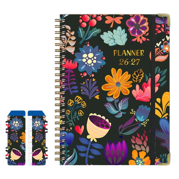 SLYNSHome Small Spiral Notebook 6x8 inch,A5 Notebooks for Note Taking, Print Spiral Journal Notebook, Work Notebook Small Notebooks