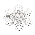 thumbnail image 1 of SLYNSHome Snowflake Metal Napkin Rings, Rhinestone Winter Table Napkin Holders, Gold And Silver Holiday Dinner Table Decor Accessories, 1 of 6