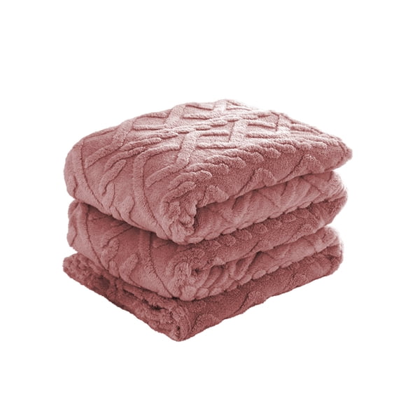 SLYNSHome Soft Cozy Throw Blanket for Couch Pink Soft Spring Blankets for Women Fuzzy Fleece Throw for Beds Room Decor - 40x60 inch