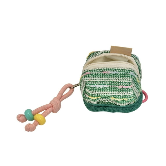 SLYNSHome Soft Cute Portable Bluetooth Earphone Case Colorful Protective Cover Lightweight Durable Storage Pouch for Wireless Earbuds - Green