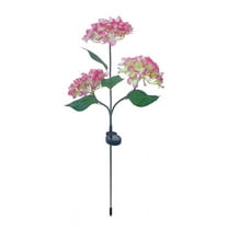 SLYNSHome Solar Flowers Garden Lights Decoration,Waterproof Colorful Hydrangea Flower Light for Yard Patio Lawn Outdoor - Pink