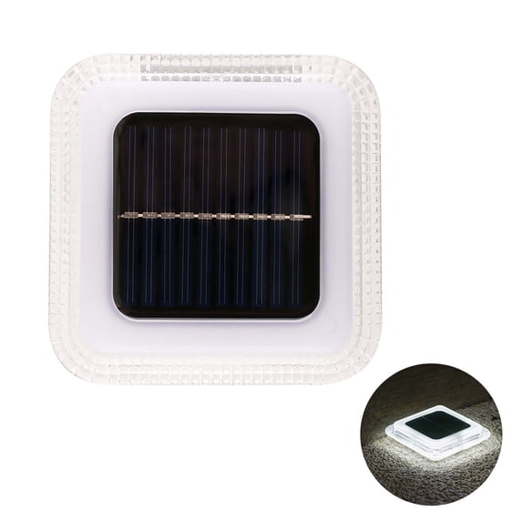 SLYNSHome Solar Ground Lights Outdoor,Flat Solar Powered Disc Lights Waterproof Landscape Lighting for Pathway Garden Yard Lawn Walkway Driveway