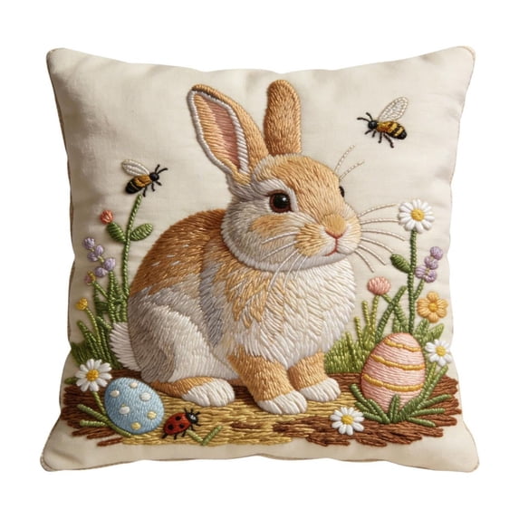 SLYNSHome Spring Throw Pillow Covers Vintage Decorative Animal Flowers Pillow Cases Retro Pillow Cover for Couch Sofa Decor