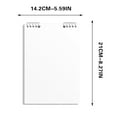 thumbnail image 1 of SLYNSHome Steno Pads A5 60 Sheets Spiral Notebook,Grid White Paper Take Notes with Top Spiral Notebook Office Supplies - White, 1 of 4